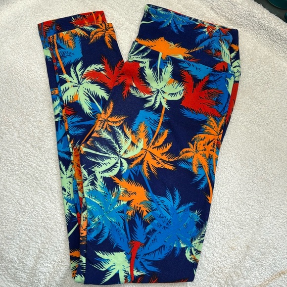LuLaroe Palm Trees Leggings. OS - Picture 2 of 7